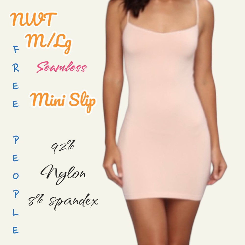 NWT Free People M/L Mini Slip